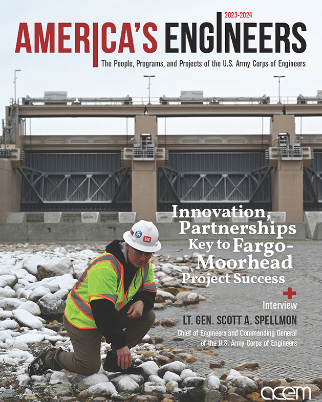 image of the cover of the 2023/2024 issue of America's Engineers publication.